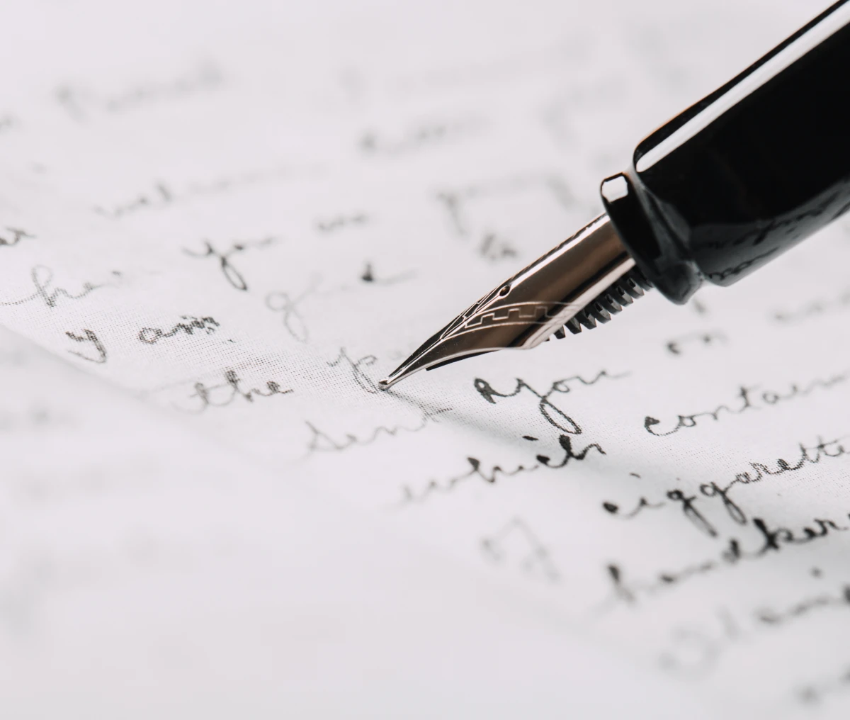 Close-up of a fountain pen